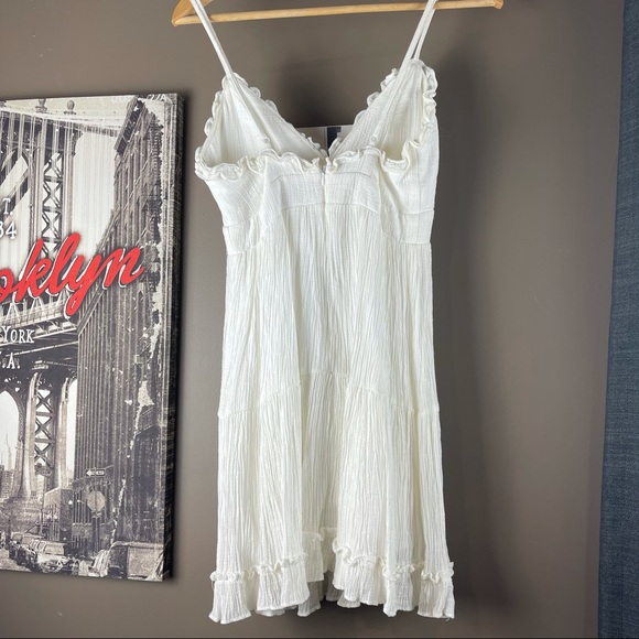 WILDFIRE Size 6 White Lined Summer DressAdjustable - Picture 5 of 12